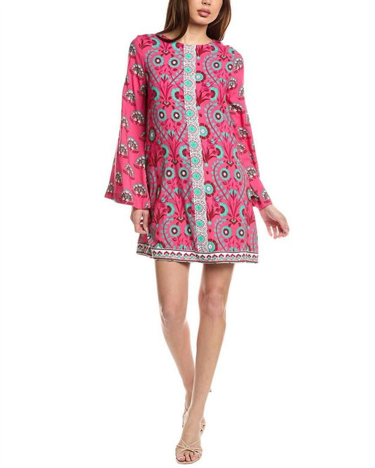 Garrie B - Long Sleeve Floral Mini Dress