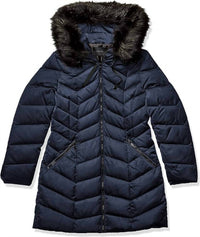 T Tahari - GWEN CHEVRON PUFFER COAT