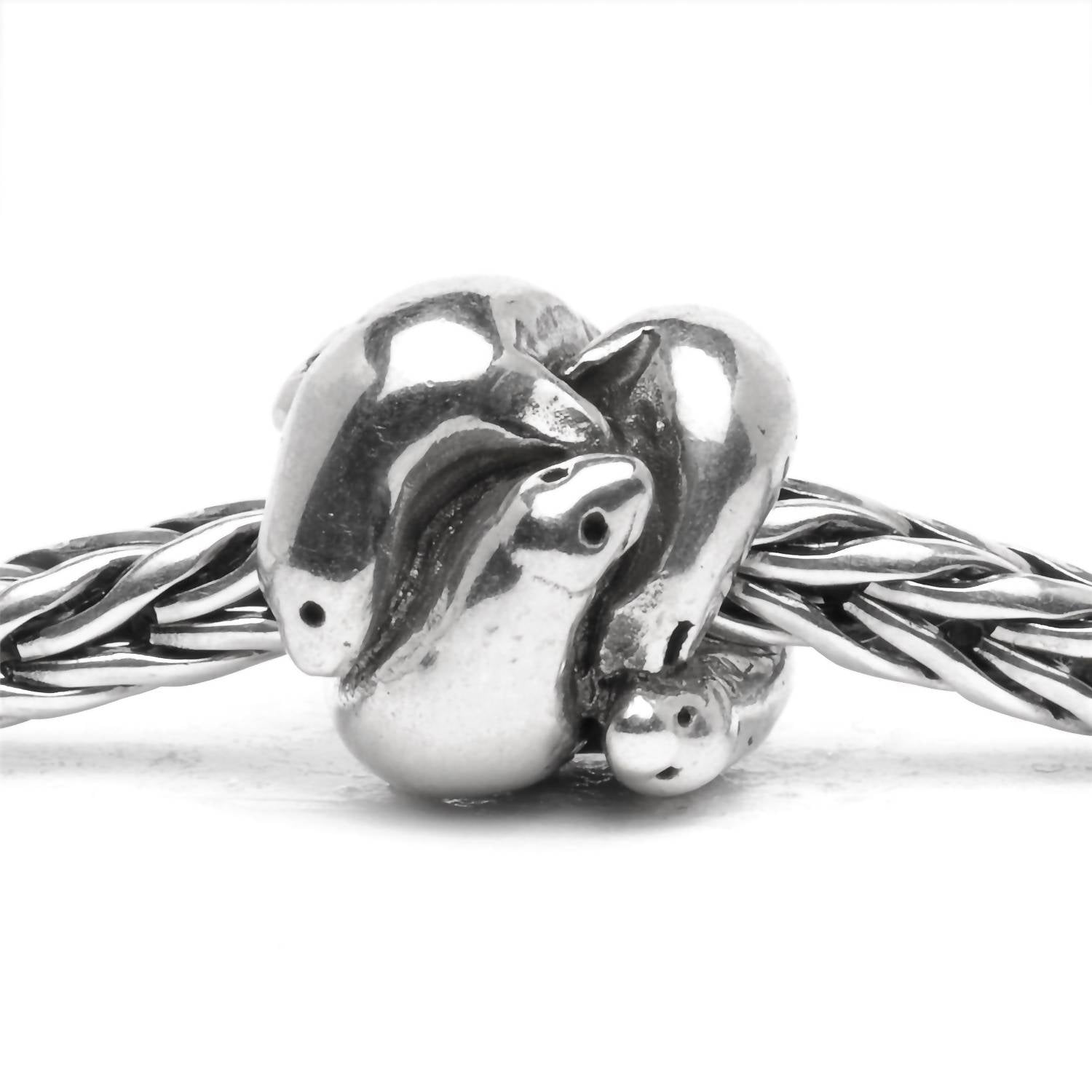 Trollbeads Seals Sterling Bead in silver - women's jewelry - detail view
