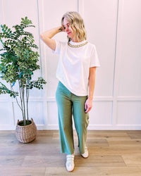EXQUISE Harmony Tee Shirt in white - women's t-shirt