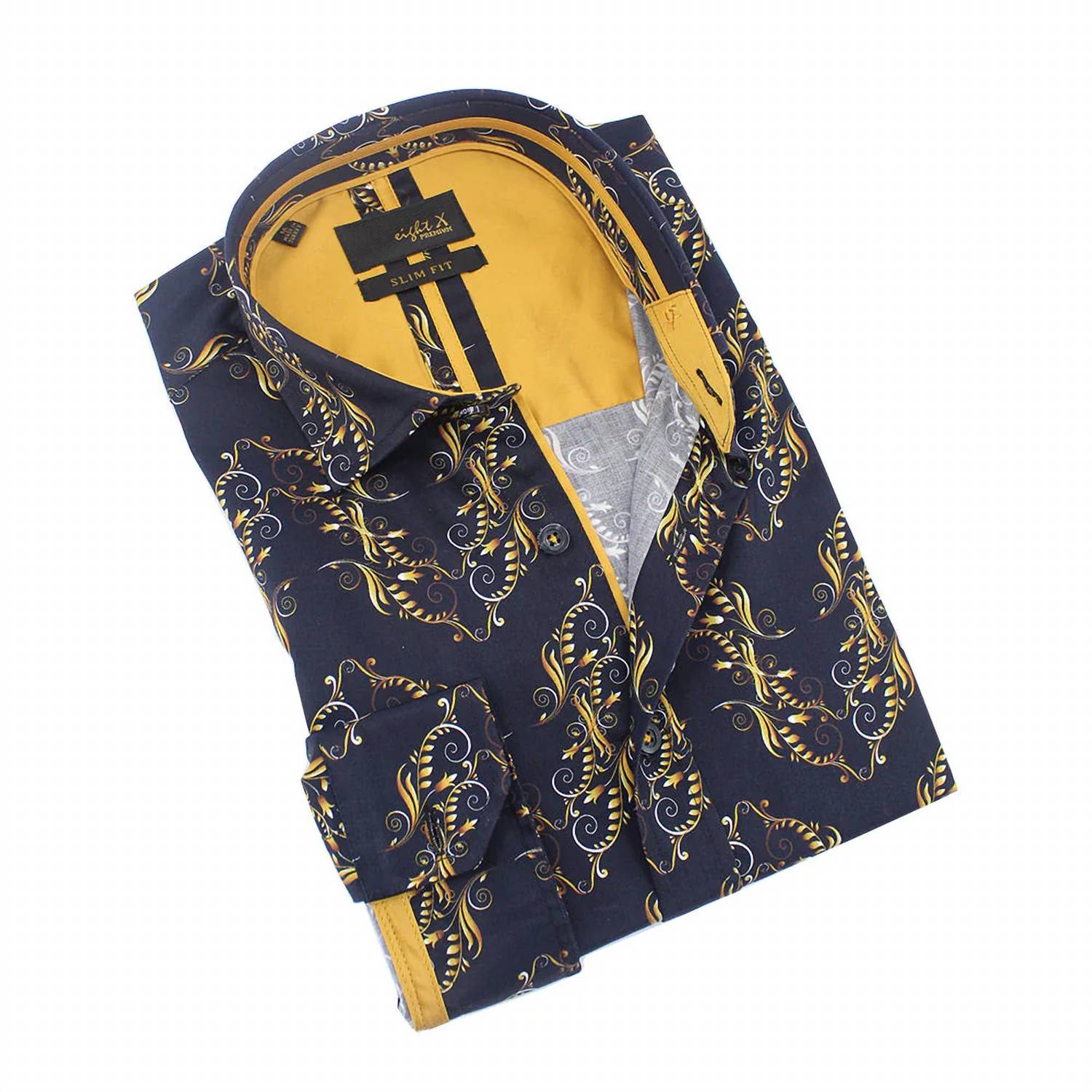 Eight X - Athenian Golden Vine Button Down Shirt