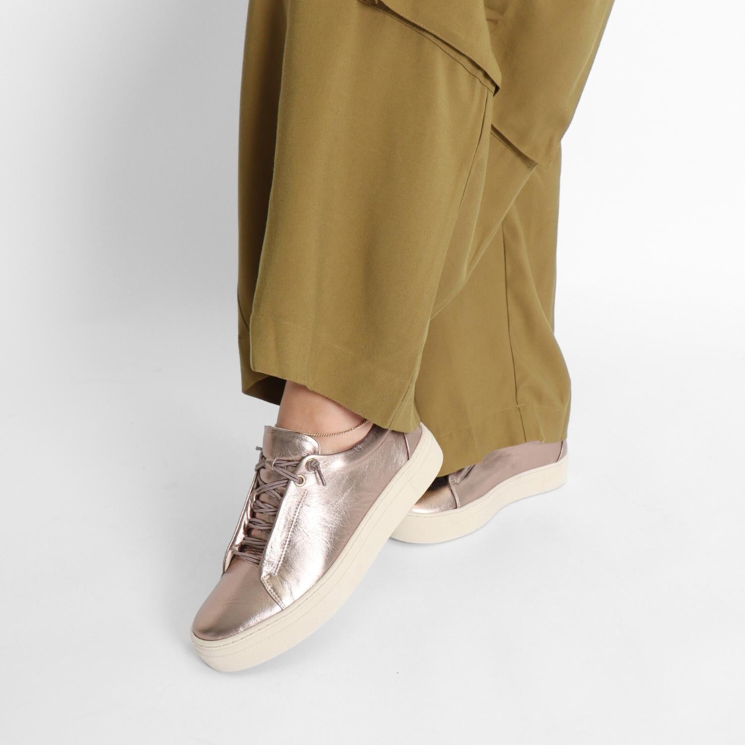 Ateliers Women's Versa Leather Sneaker in bronze - women's sneaker - view 5