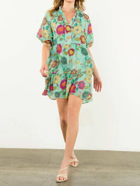 Thml - Puff Sleeve Floral Dress