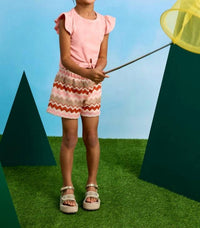 Mayoral - Kid's Knit Flutter Top & Short Set