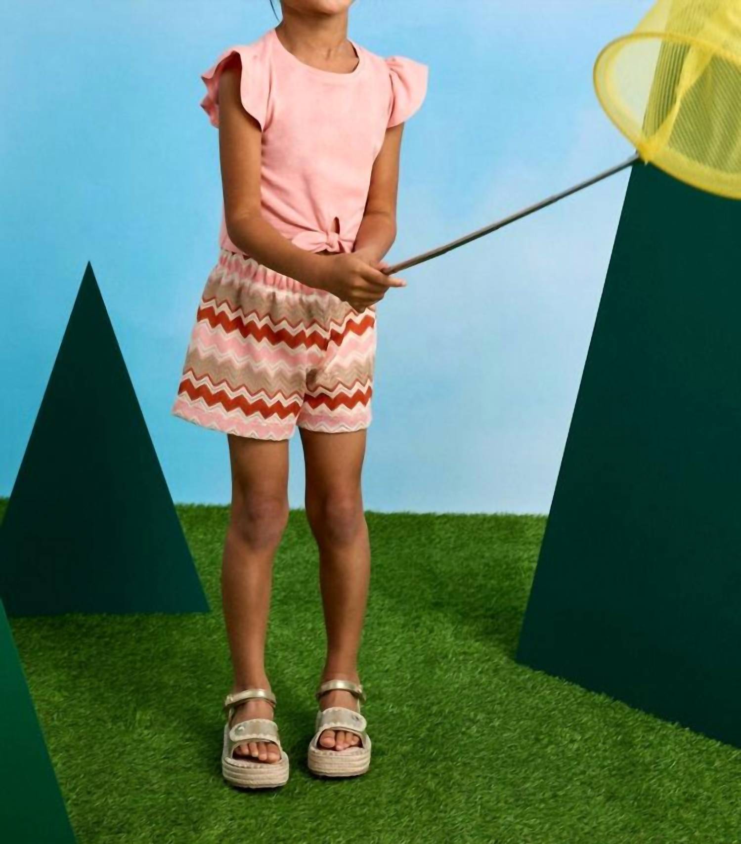 Mayoral - Kid's Knit Flutter Top & Short Set