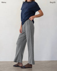 Donni. - POINTELLE RIBBED KNIT PANT