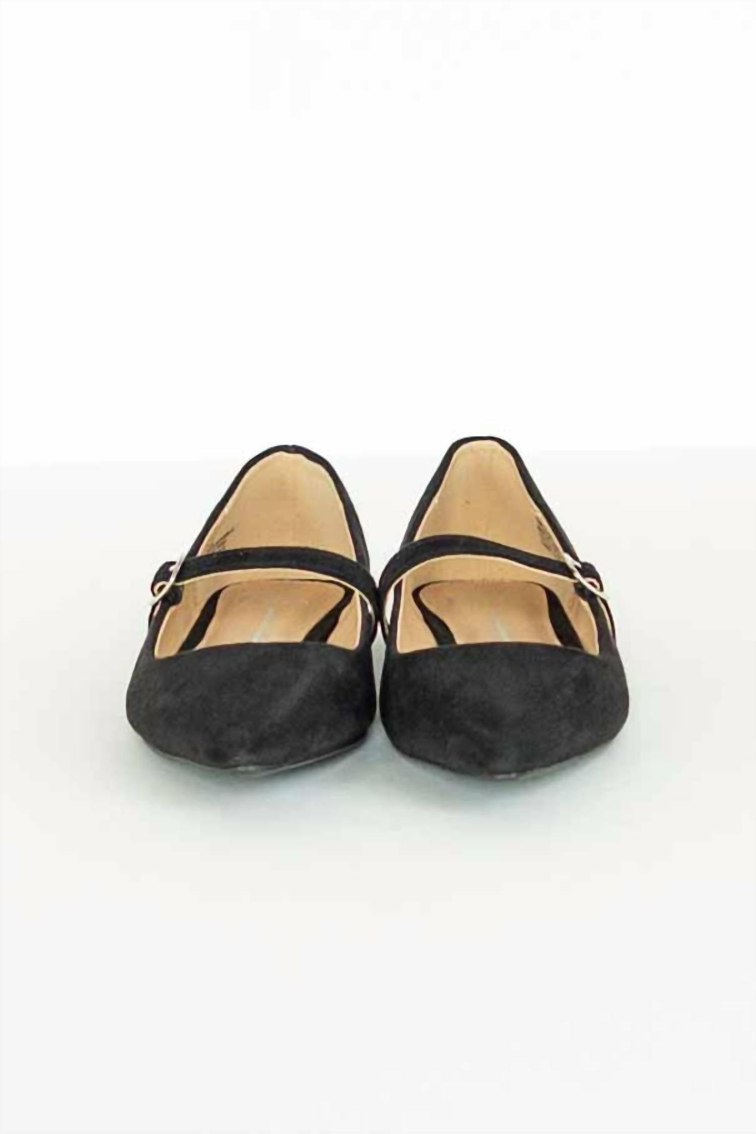 Mia - Women's Aviba Suede Mary Jane Flat Shoes