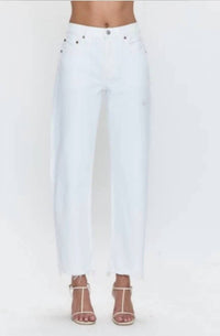Pistola - Lexi Mid Rise Bowed Straight Jeans