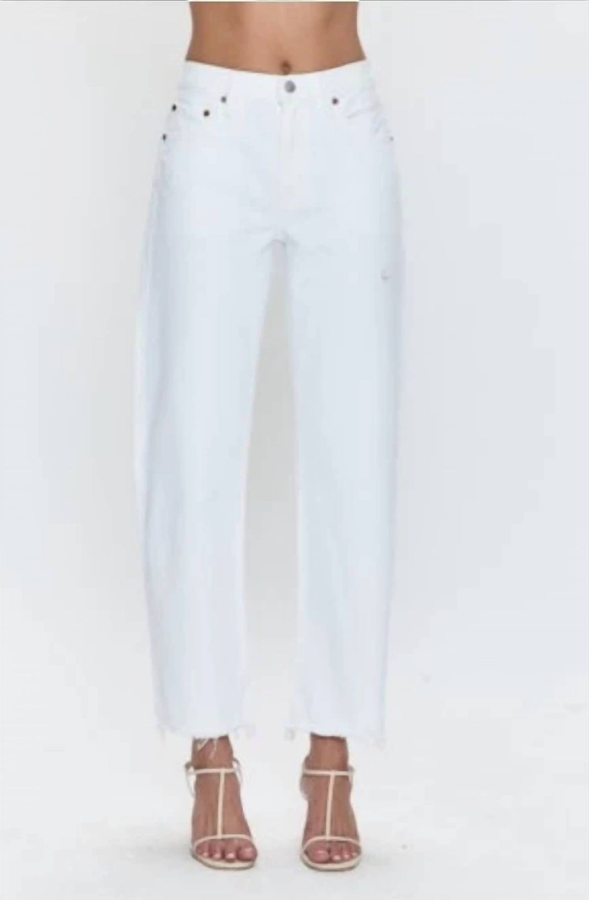 Pistola - Lexi Mid Rise Bowed Straight Jeans