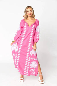 Buddylove - Tiffany Embroidered Caftan Dress