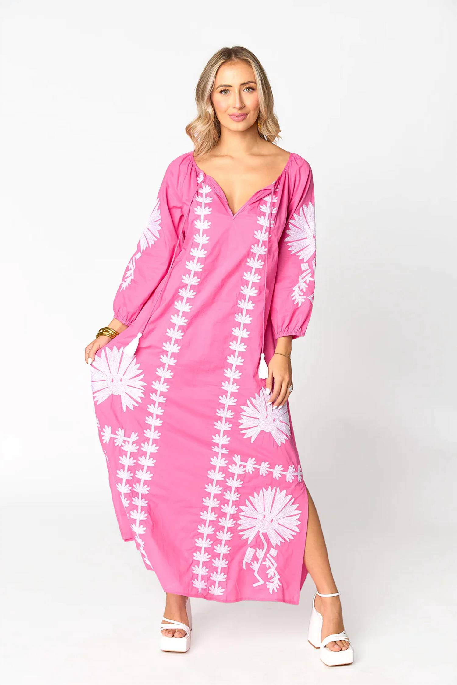 Buddylove - Tiffany Embroidered Caftan Dress