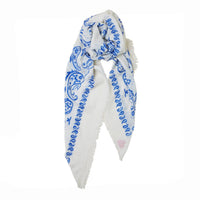 Somerville Scarves - Women's Large Cashmere Printed Bandana