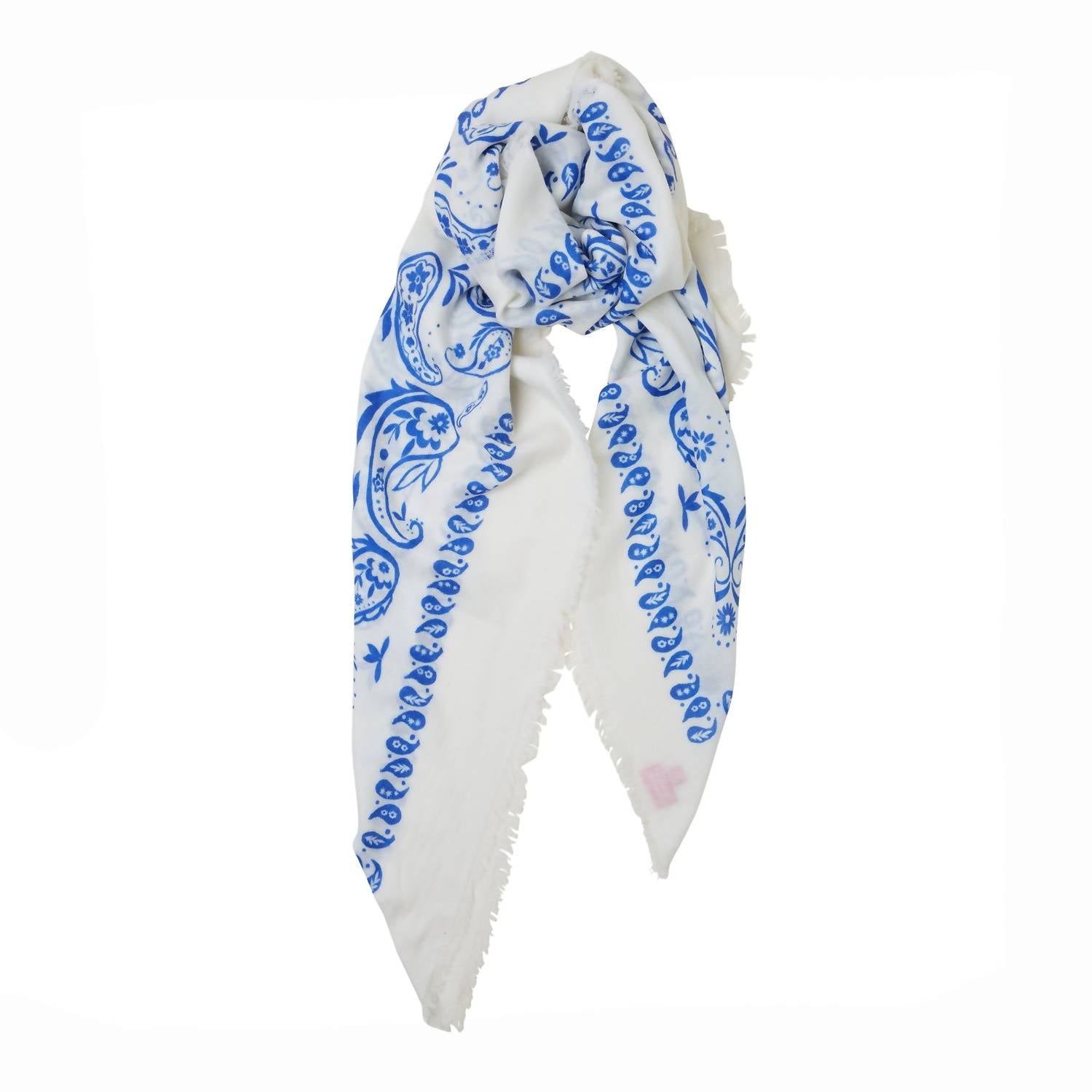 Somerville Scarves - Women's Large Cashmere Printed Bandana
