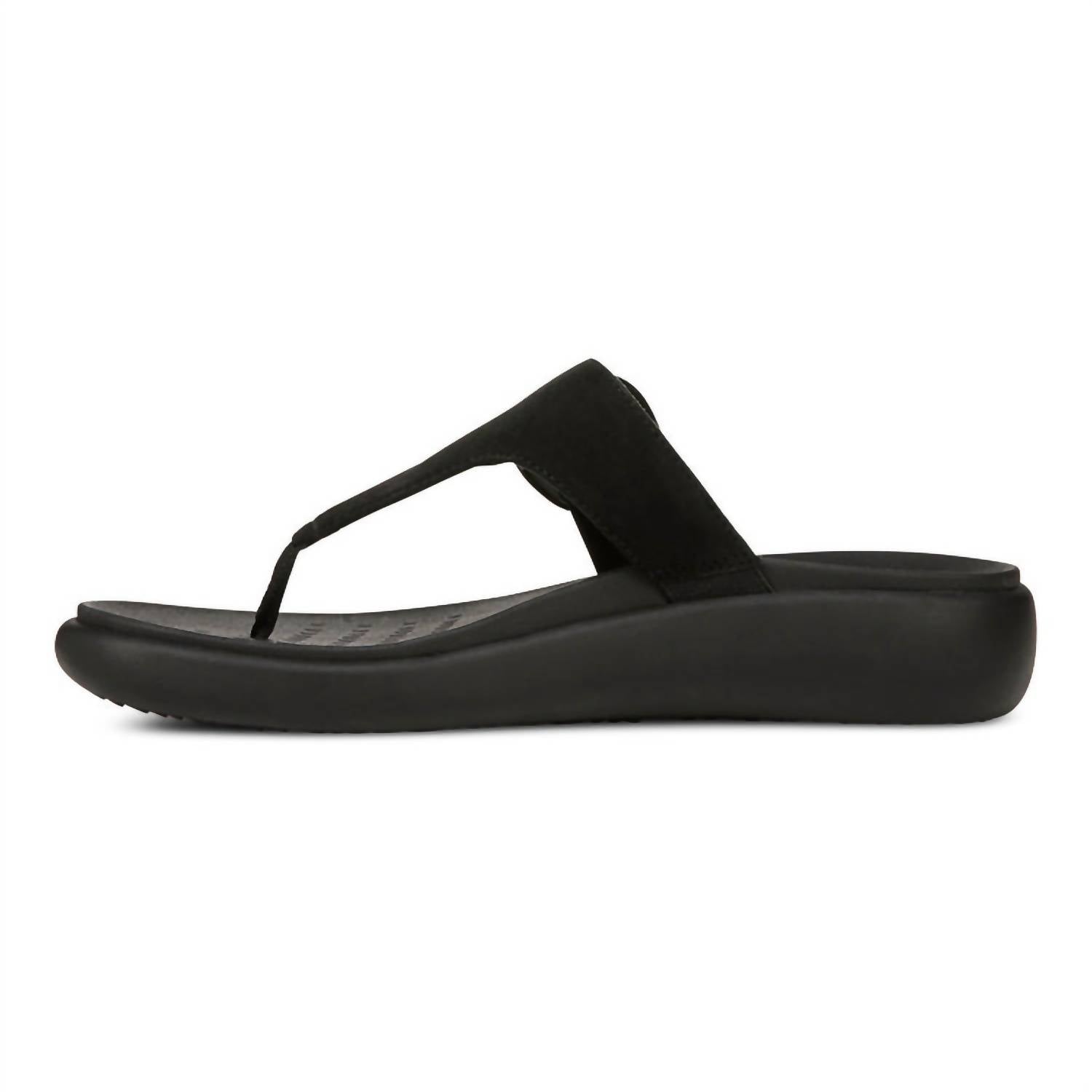 VIONIC Women's Activate Rx Sandals in black suede - women's sandal - view 5