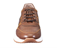 Mazino Men's Henley Sneakers in cognac - men's sneaker - detail view