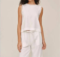 Bella Dahl - Sleeveless Crochet Edge Top