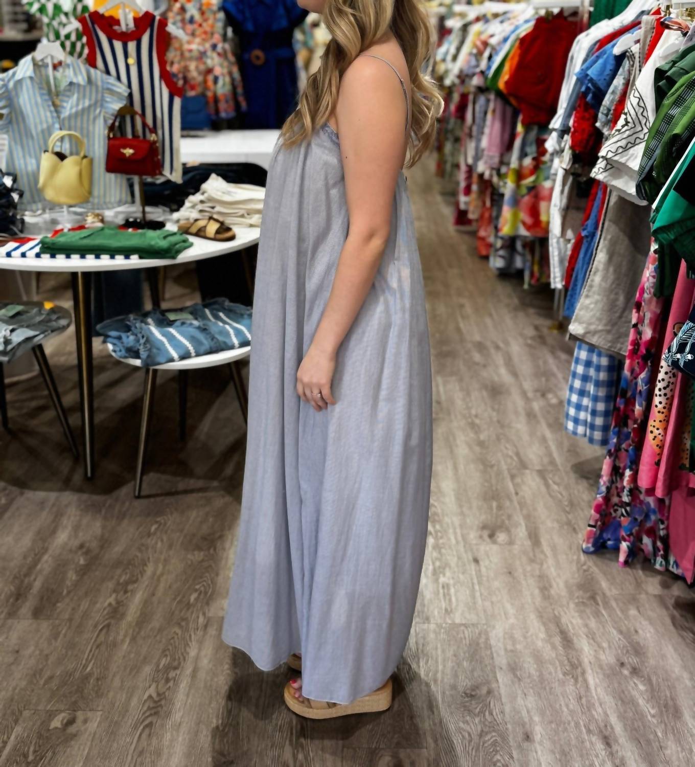 MERSEA Patio Dress in blue - women's dress - alternate view