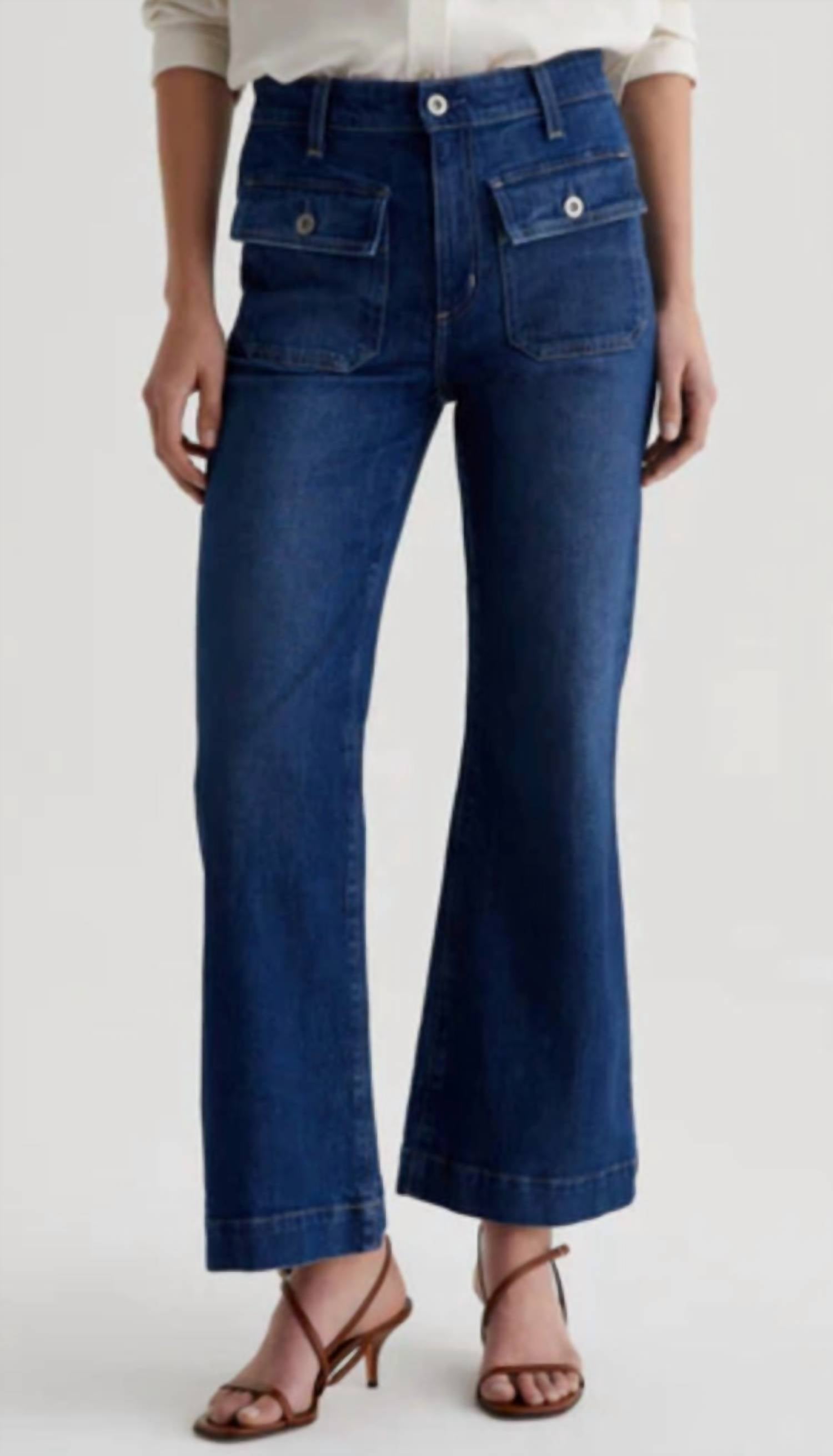 AG Jeans Bonnie-mid Rise Relaxed Flare Jean in shallow - women's jeans