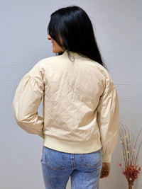 Before You - Rose's Quilted Bomber Jacket