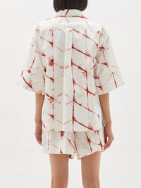 Bassike - Printed Boxy Short Sleeve Shirt