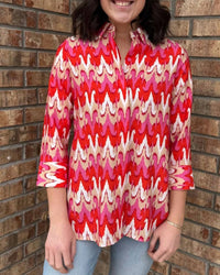 Boho Chic - Chevron Button Up Shirt