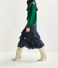 Essentiel Antwerp - Ilana Tiered Ruffle Midi Skirt