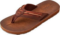 Flojos - Men's Trio Sculpted Suede Flip Flops