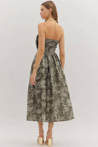 Entro - Strapless Midi Dress