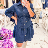 Edit By Nine - Women's Back To Work Denim Dress