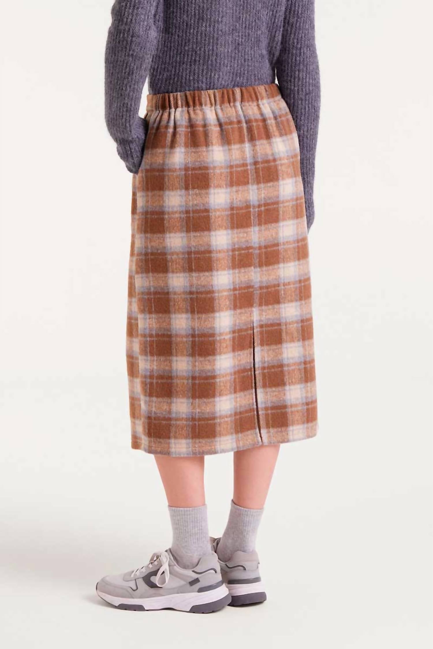 Compania Fantastica - Plaid Midi Skirt