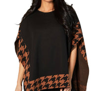 Houndstooth Poncho