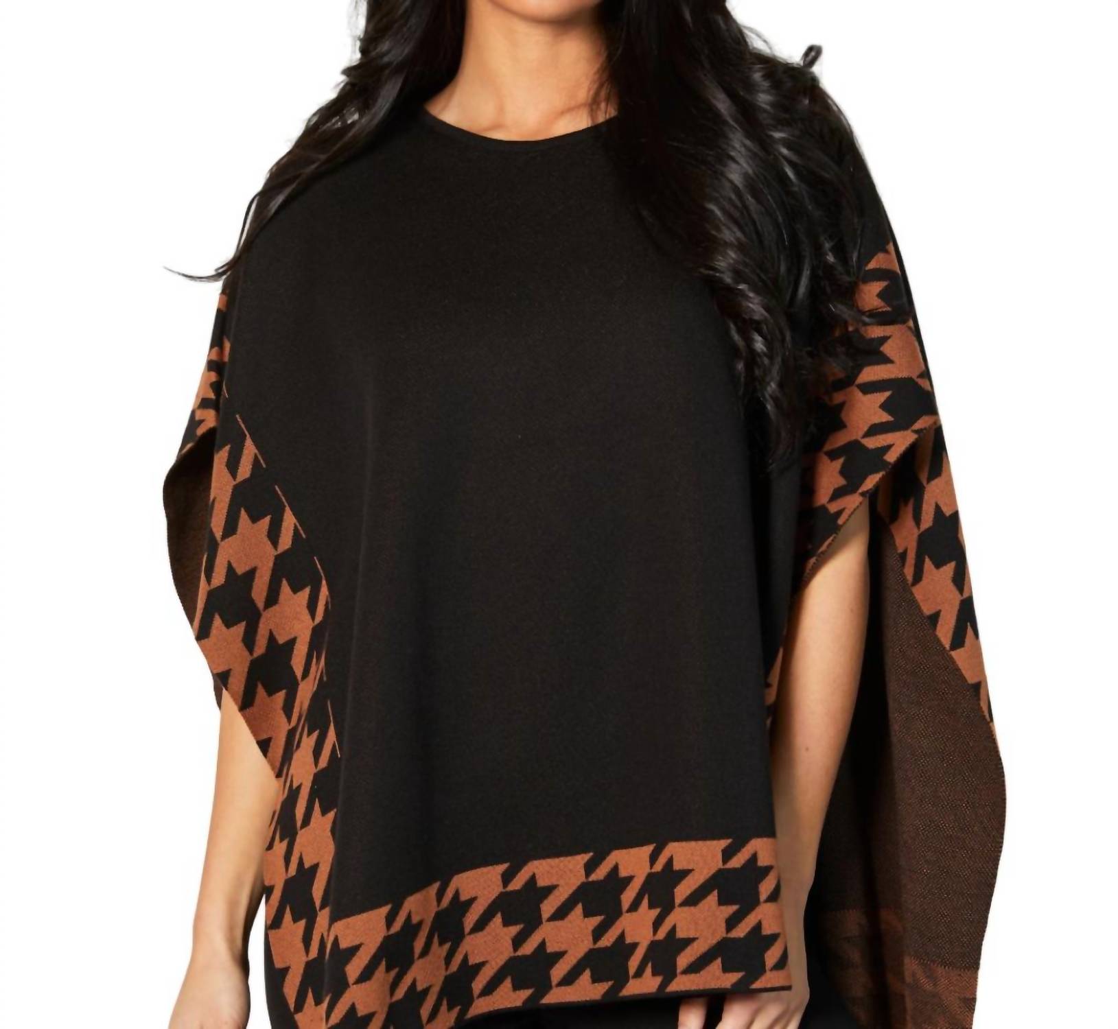 Houndstooth Poncho