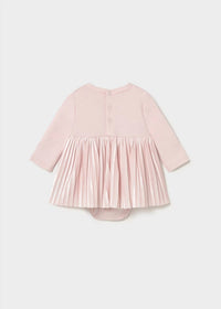 Mayoral - Girl's Velvet Pleated Romper