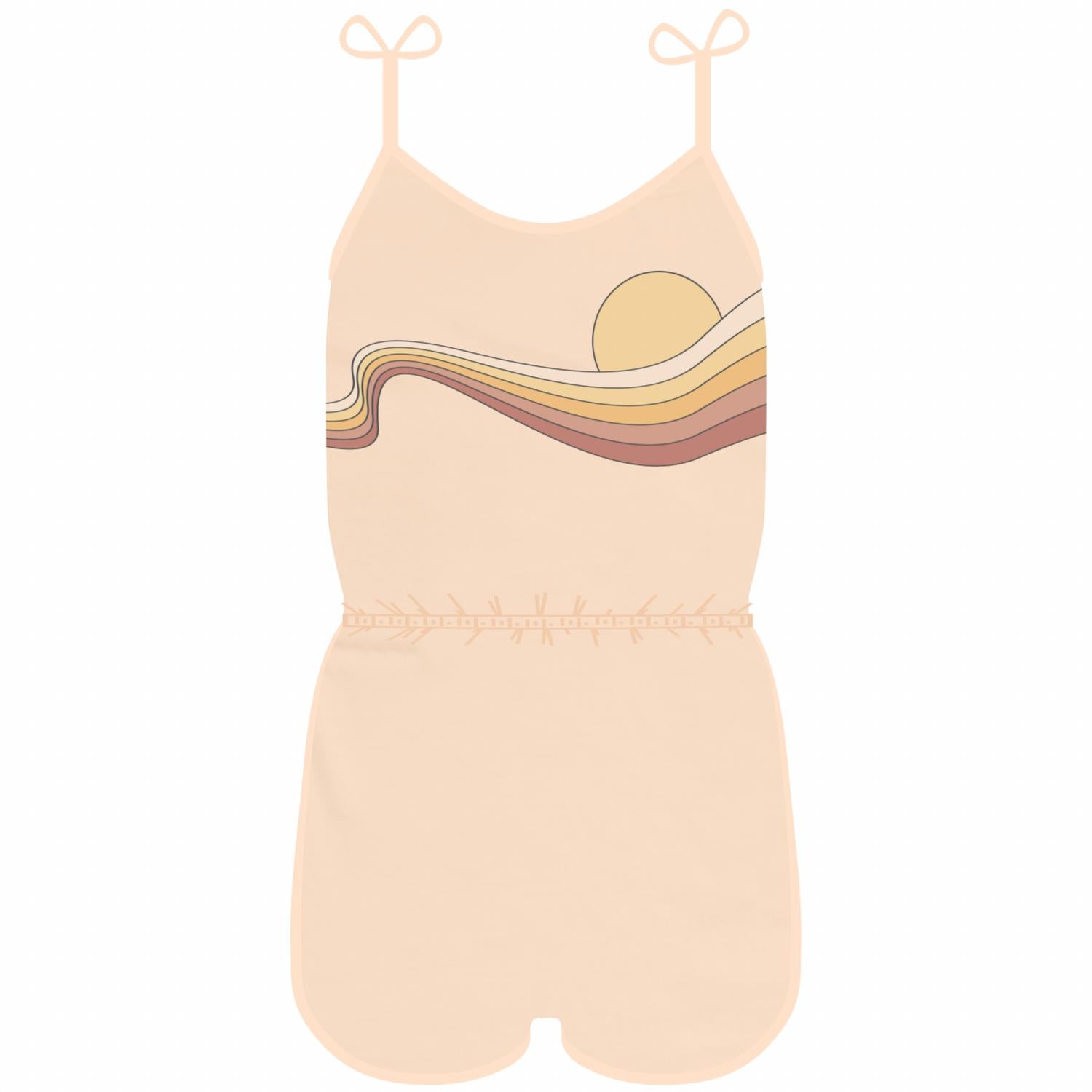 Tiny Whales - Kid's Golden Era Romper
