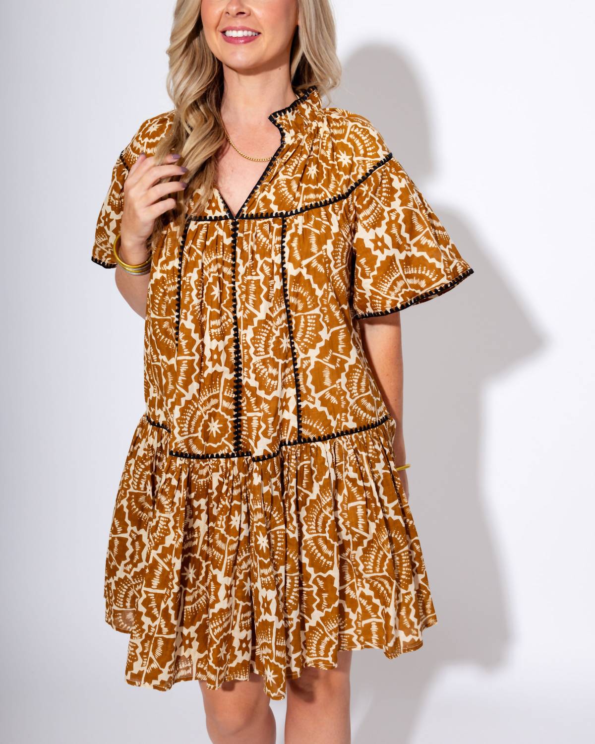Ivy Jane - Shell Stitched Trim Dress