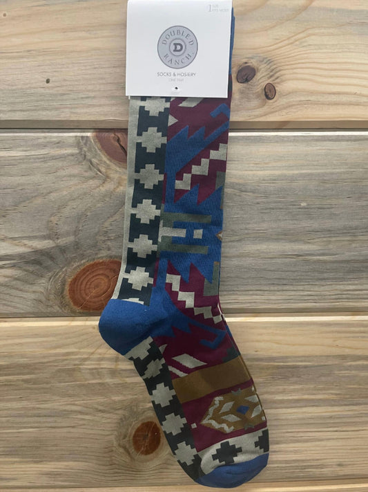 Heel Aztec Boot Sock