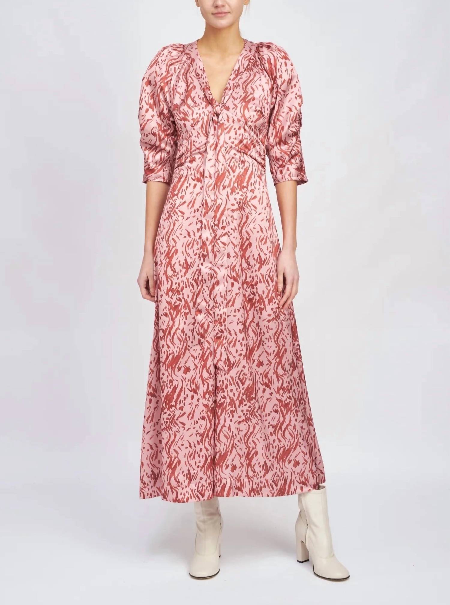 En Saison - Amelia Printed Midi Dress