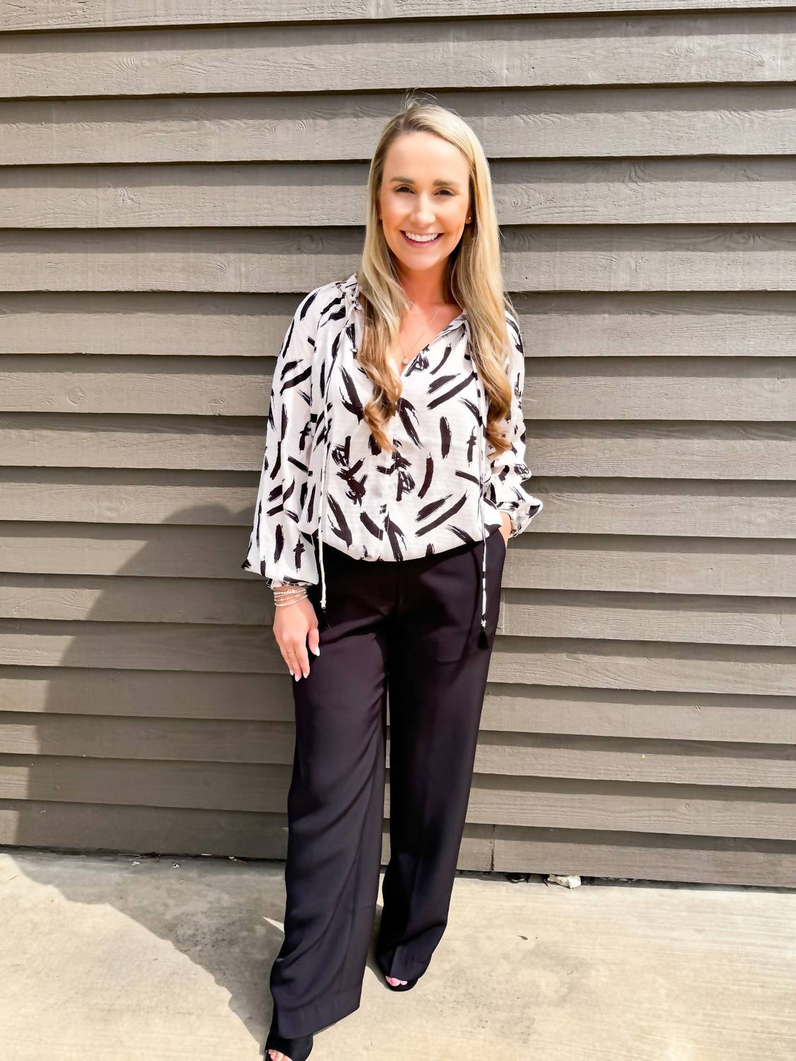 Pinch - Boho Tassel Tie Blouse