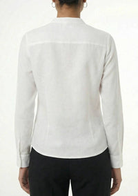 Area Stars Women's Ruffle Linen Top in white - women's blouse - view 6