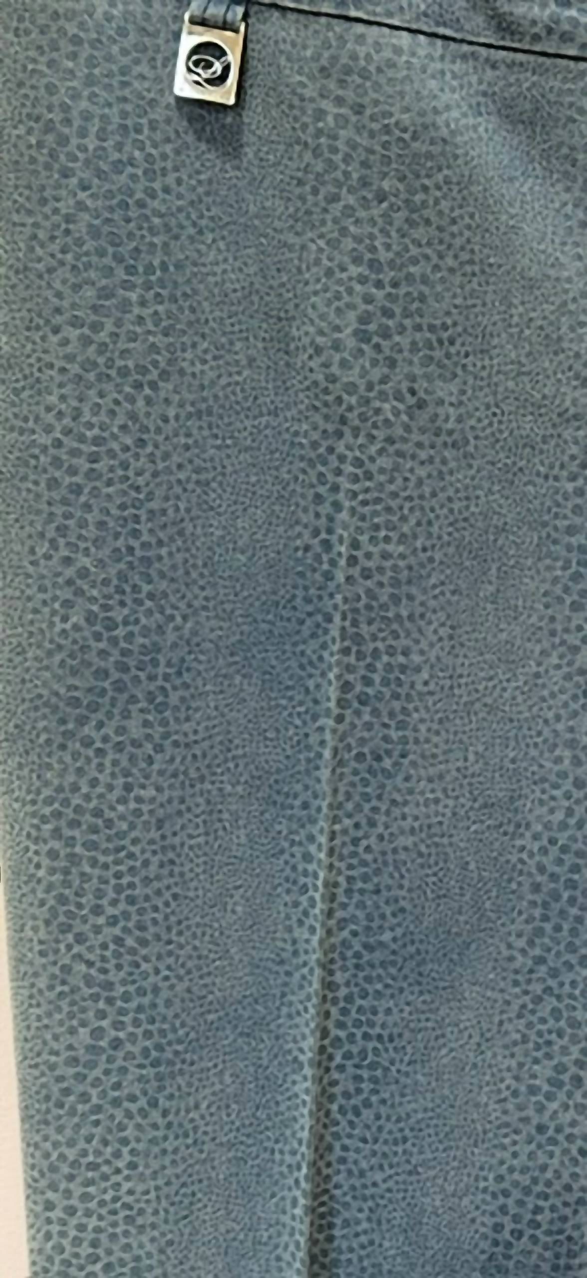 Lisette - Women's Denim Skin Print Ankle Pants