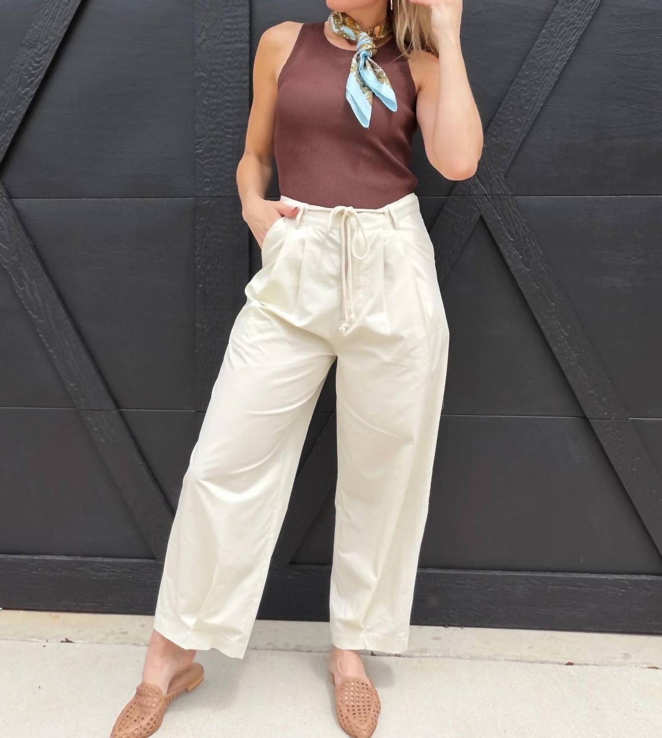 A.Ren - Novel Relaxed Fit Drawstring Pants