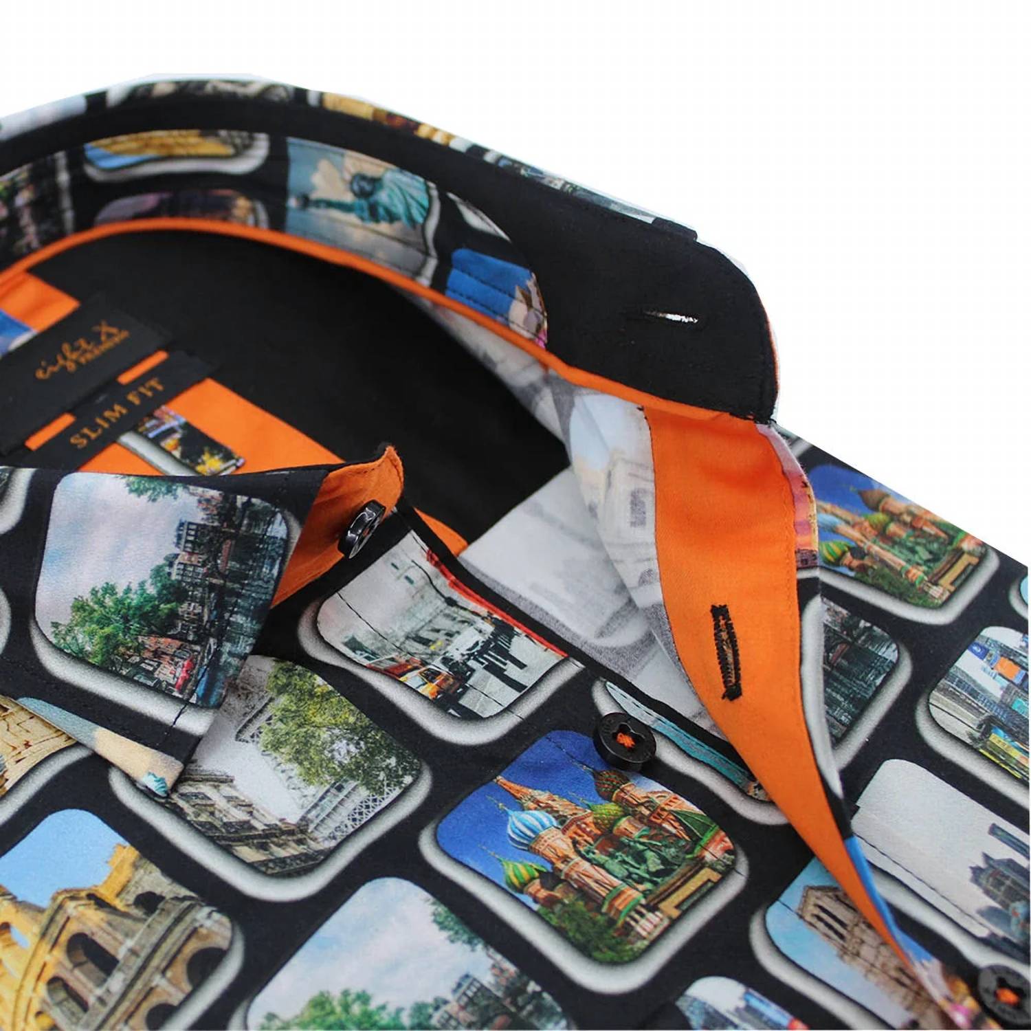 Eight X - Travel Destination Button Down Shirt