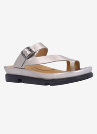 L'amour Des Pieds Women's Alanza Leather Sandals in champagne - women's sandal