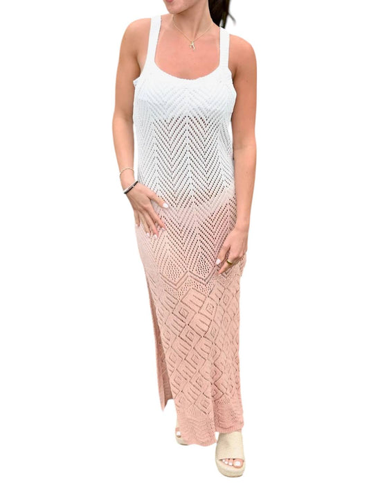 Vintage Havana - Dip Dye Crochet Maxi Dress