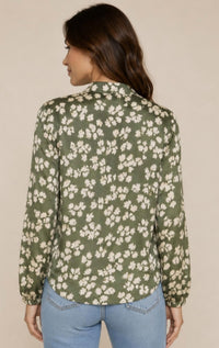Fifteen Twenty - Scarlet Floral Tie Front Top