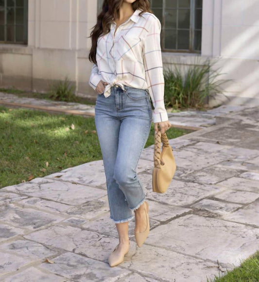 Grace And Lace - Crop Flare Denim Jeans