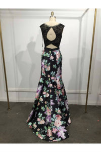 Ladivine - Women's Two Piece Floral Mermaid Dress