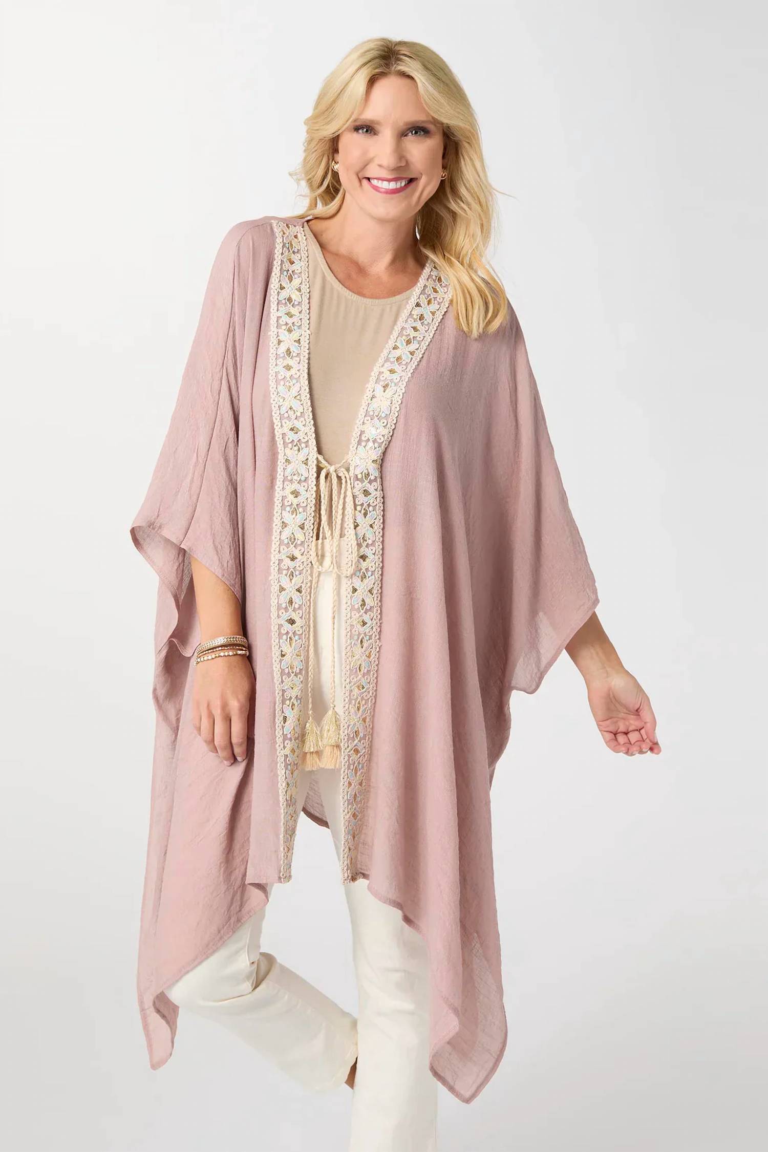 Coco + Carmen - Lila Embellished Tie Front Wrap