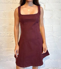 Adeline - Soft Maple Mini Dress