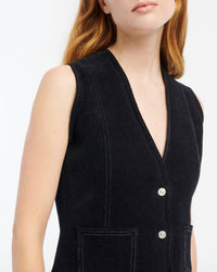 Barrie - Suede Effect Sleeveless Jacket